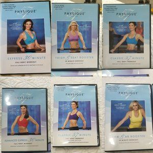 Physique 57 LOT 6 Workout DVD Stretching Ballet Thigh Leg Arm Ballet Ab Exercise
